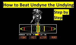 How To Beat Undyne The Undying In Undertale Easy Steps