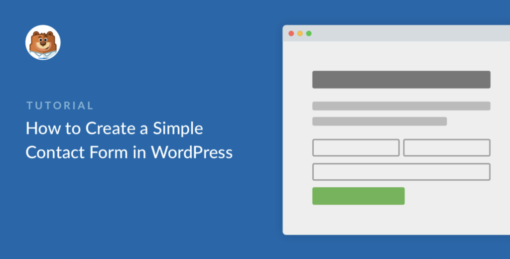 Simple Contact Us Form Structure Builder