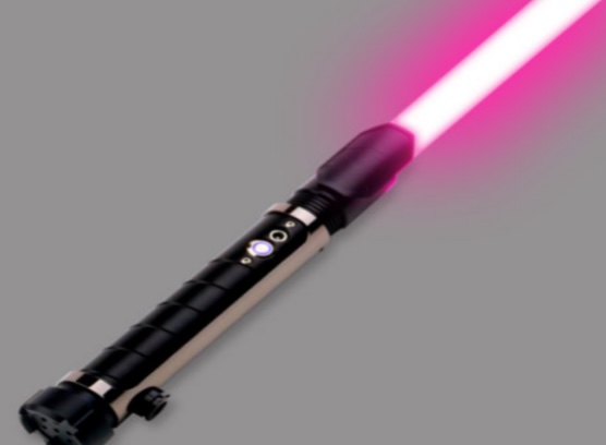 Different types and colors of lightsabers