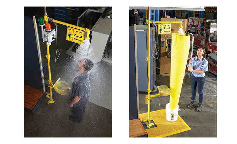 How to Use An Emergency Safety Shower